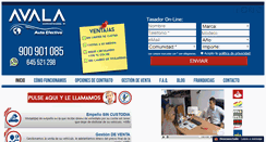Desktop Screenshot of grupoavala.com